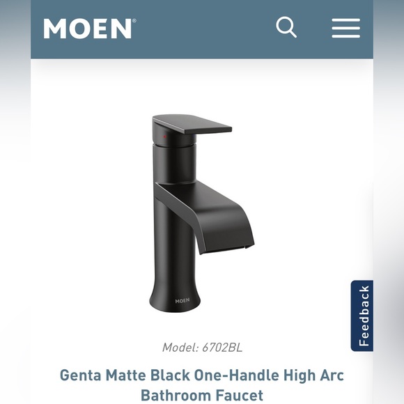 Moen Other Brand New In Box Moen Genta Faucet In Matte Black Poshmark